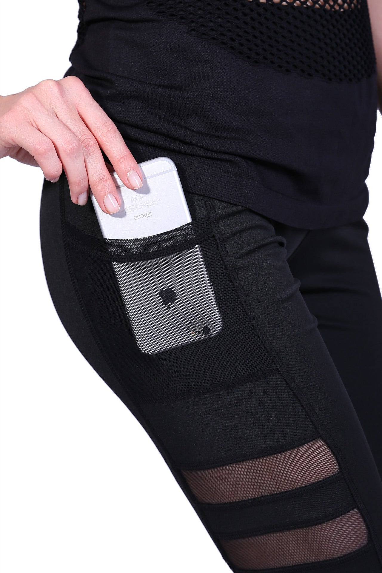 Leggings Deportivos Helisopus para mujer -- Cintura Alta, Secado Rapido, Malla Elastica y Bolsillo