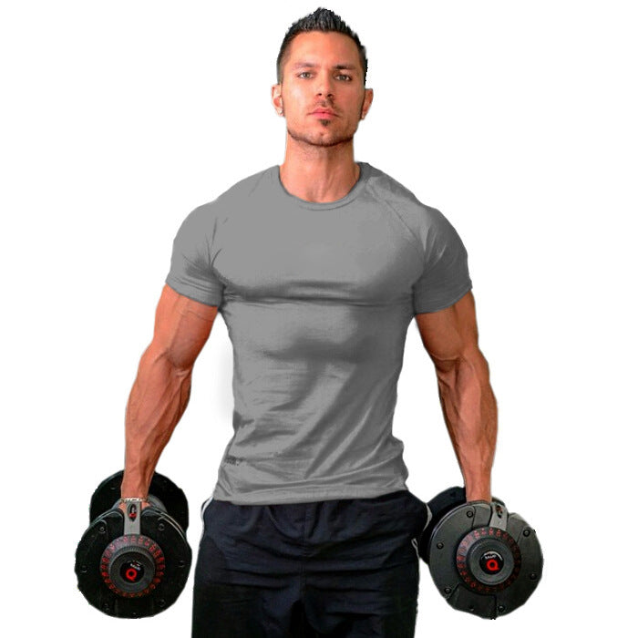 Camiseta de compresion monocromatica para fitness