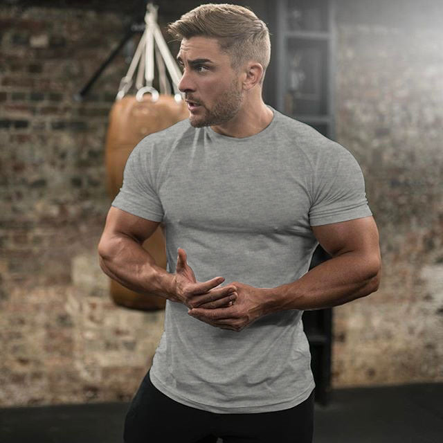 Camiseta de compresion monocromatica para fitness