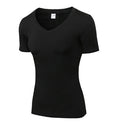 Gym Yoga T-shirt Women V-neck Fitness Tights Sport Jersey Quick Dry Short Running Clothes Girl Tees Top Sexy Yoga Shirt