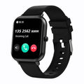 Smartwatch cuadrado con llamadas BT, monitor de ritmo cardiaco, modo deportivo y resistente al agua para hombre y mujer