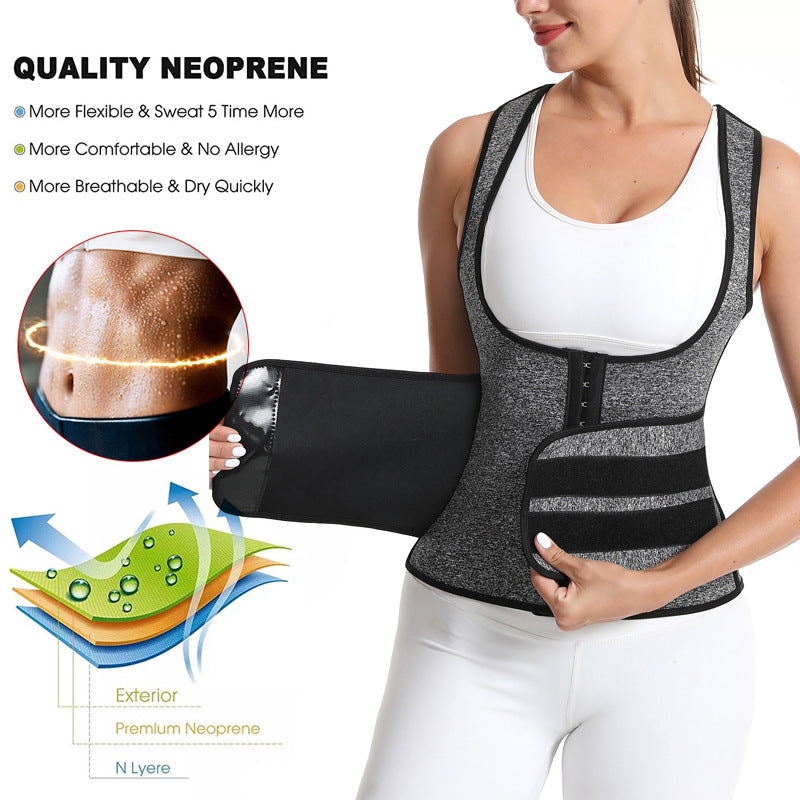 Neoprene Waist Trainer for Women Workout Trimmer Belt Sauna Sweat Corset Cincher
