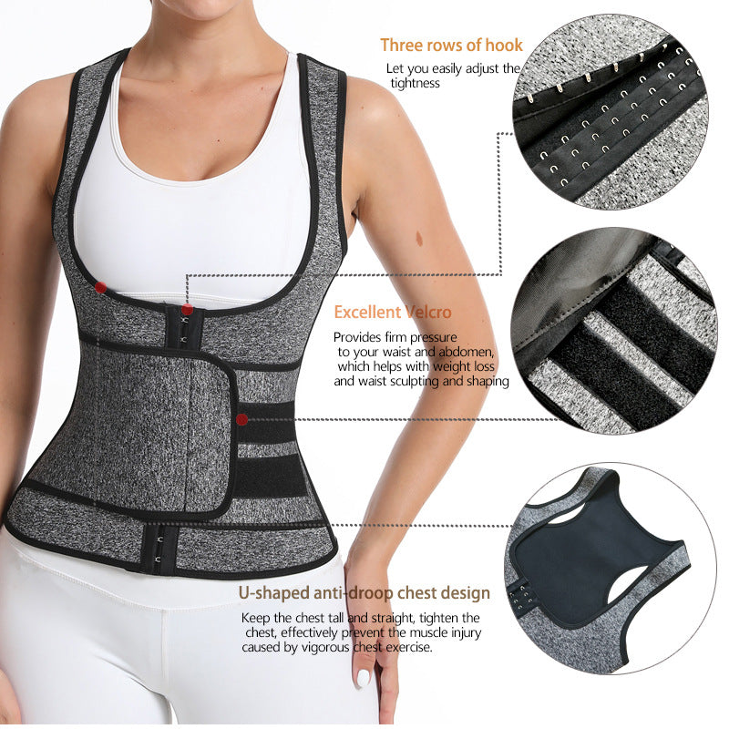 Neoprene Waist Trainer for Women Workout Trimmer Belt Sauna Sweat Corset Cincher
